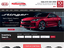 Tablet Screenshot of nationwide-kia.com